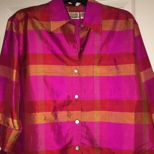Gorgeous silk button up!